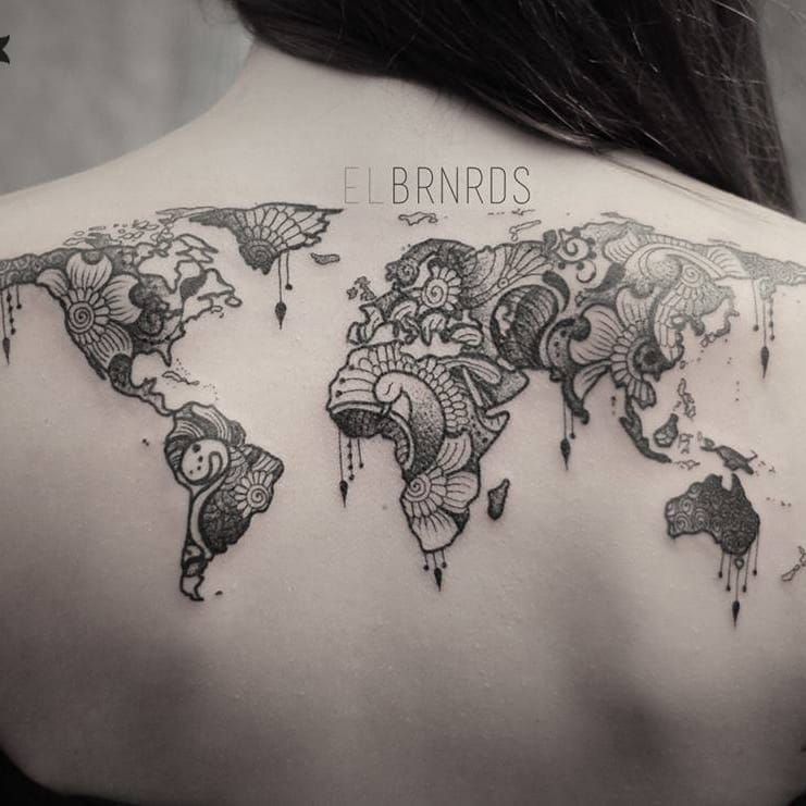 Tattoo uploaded by Nate • Geometric fine line compass with world map tattoo  - Tattoo Chiang Mai #geometric #fineline #dotworktattoo #compasstattoo  #worldmap #instatattoo #inkstinctsubmission #inkstagram #inkedmag  #inkaddict #tatouage #tatuagem ...