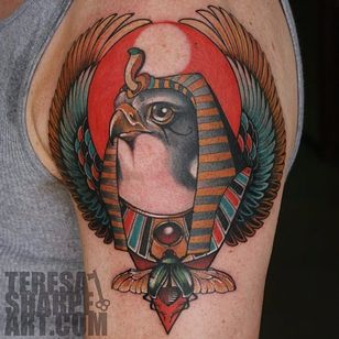 egyptian falcon tattoo