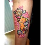 Keroberos tattoo by Laura Anunnaki. #LauraAnunnaki #magicalgirl #grlpwr #girlpower #magic #feminist #anime #anime #sparkly #girly #kawaii #cardcaptorsakura #mascot #keroberos