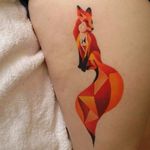 Fox tattoo by Mario Gregor #fox #animal #MarioGregor #lowpoly