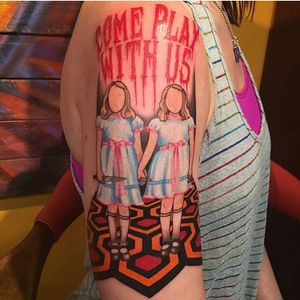 Grady Twins Tattoo by Dani Blalock #theshining #gradytwins #shingingtwins #twins #horror #horrorart #stephenking #DaniBlalock