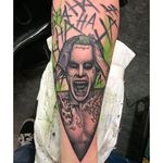 Joker Tattoo by Kye Stacey #JaredLeto #Joker #JokerTattoos #SuicideSquad #Portrait #KyeStacey