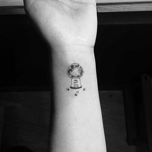 Galaxy tattoo by Masa. #Masa #southkorea #southkorean #tattooartist  #micrortattoo #linework #subtle #galaxy #candy
