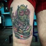 Rick and Morty tattoo of Krombopulis Michael #rickandmorty IG @dsmithtattoos (Dane Smith)