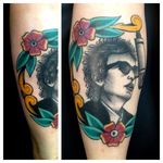 Bob Dylan Tattoo by Cori James #BobDylan #Musictattoos #Portrait #CoriJames