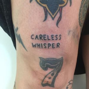 Careless Whisper (via IG—european.son.420) #GeorgeMichael #Pride #LGBT #PrideTattoos #MusicTattoo