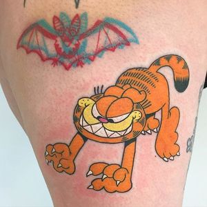 Garfield tattoo by winstonthewhale on Instagram. #Garfield #comic #cartoon #cat