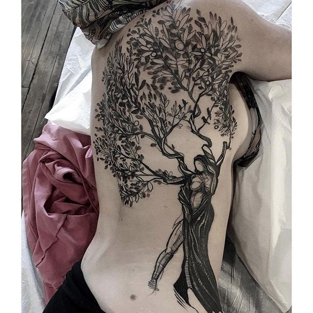 Mother Nature Birds  Branches Freehand Forearm  Best Tattoo Ideas For Men   Women