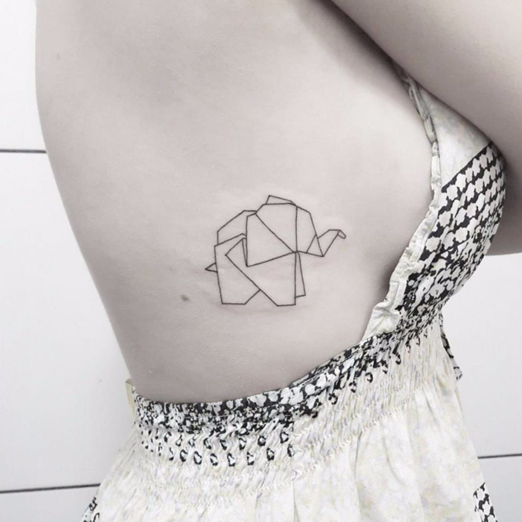 50 Best Origami Tattoos Designs For Women 2023