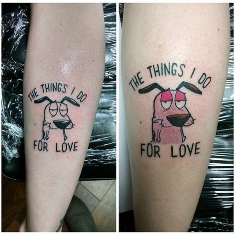 courage the cowardly dog katz tattoo