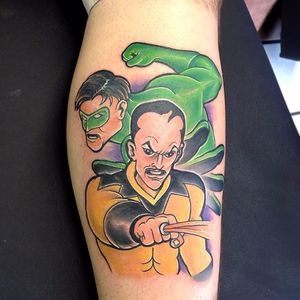 Green Lantern Tattoo by Todd Barlow #GreenLantern #GreenLanternTattoo #DCComics #DCTattoos #ComicTattoos #SuperheroTattoos #Superhero #ToddBarlow
