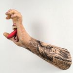 Garcia's rendition of Jim Phillips Sr.'s screaming hand design via instagram _sergiogarcia_ #fineart #artshare #hands #sculpture #contemporaryart #sergiogarcia