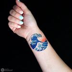‘The Great Wave off Kanagawa’ tattoo by Shinya of Studio Muscat. #thegreatwaveoffkanagawa #hokusai #japanese #greatwaveoff #woodblock #traditional #iconic #fineart #mtfuji #wave