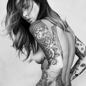 Alysha Nett via instagram alyshanett #alyshanett #tattoodobabes #tattoomodel #alternativemodel