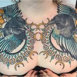 Crows by Tiny Miss Becca (via IG-s6girl) #ornate #neotraditional #tinymissbecca #largescale #colorful