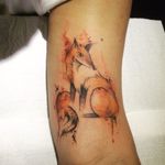 Raposinha! #DanielArtDesign #TatuadoresDoBrasil #TattoodoBR #aquarela #watercolor #sketch #raposa #fox #animal #natureza #nature