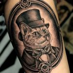 This cat looks rather distinguished as a Victorian gentleman Photo from Pinterest by unknown artist #steampunk #victorian #scifi #vintage #futuristic #tophat #cat #victorianframe