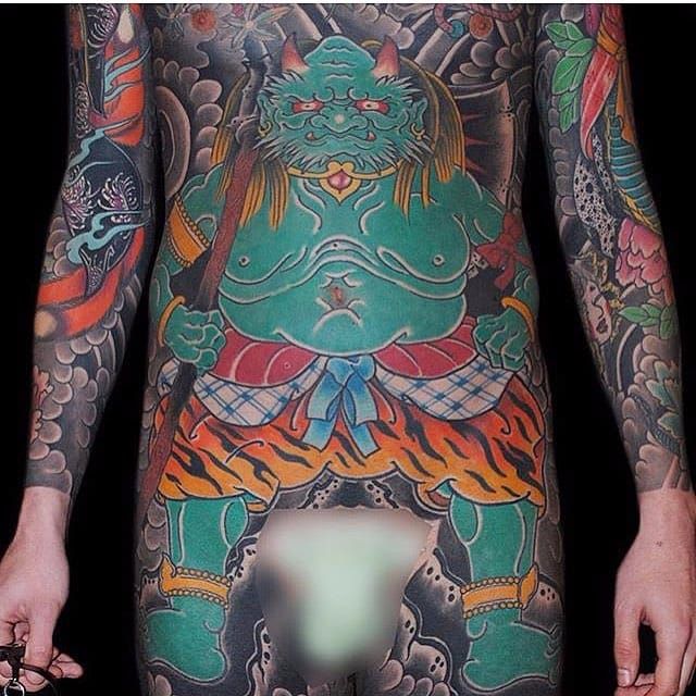 Japanese Body Suit - Front Tattoo