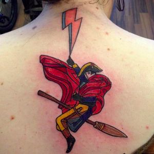 Is this a Harry Potter tattoo? (via IG -- petrieart) #napoleon #harrypotter