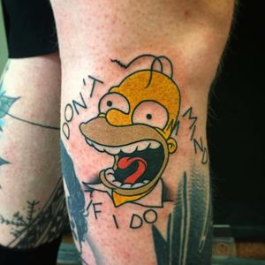 All work and no play makes Homer something something. Go crazy? (Via IG - chipstattoo) #thesimpsons