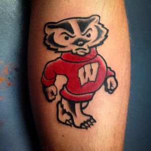 Wisconsin Badgers. (via IG - worksbyb) #CollegeSports #NCAA #Wisconsin #WisconsinBadgers