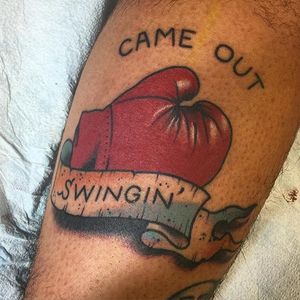 Boxing Glove Tattoo by Dave Borjes #boxinggloves #boxing #sport #DaveBorjes