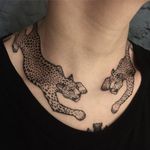 Leopard tattoo by Andreu Matallana #AndreuMatallana #besttattoos #blackwork #leopard #animal #cat #junglecat #jungle #spots #tattoooftheday