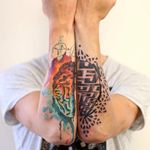 Brain Tattoo by Martynas Šnioka #brain #braintattoo #watercolor #watercolortattoo #abstract #abstracttattoo #graphic #graphictattoo #lithuanian #MartynasSnioka