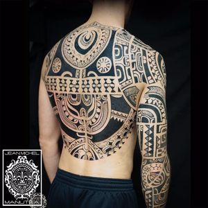 Tribal Tattoo by Jean Michel Manutea #tribal #polynesian #blackwork #JeanMichelManutea