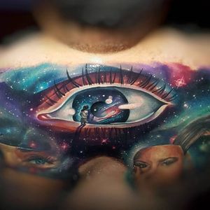 Look into my eyes... Via Instagram tylermalek #TylerMalek #space #realism #surrealism #eyes