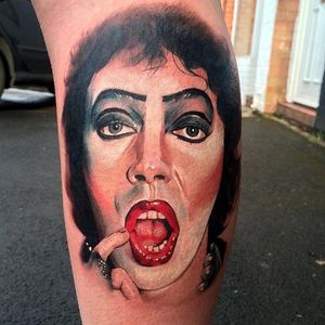 Rocky Horror Picture Show tattoo by Kerry Irvine. #rockyhorror #rockyhorrorpictureshow #theater #film #classic