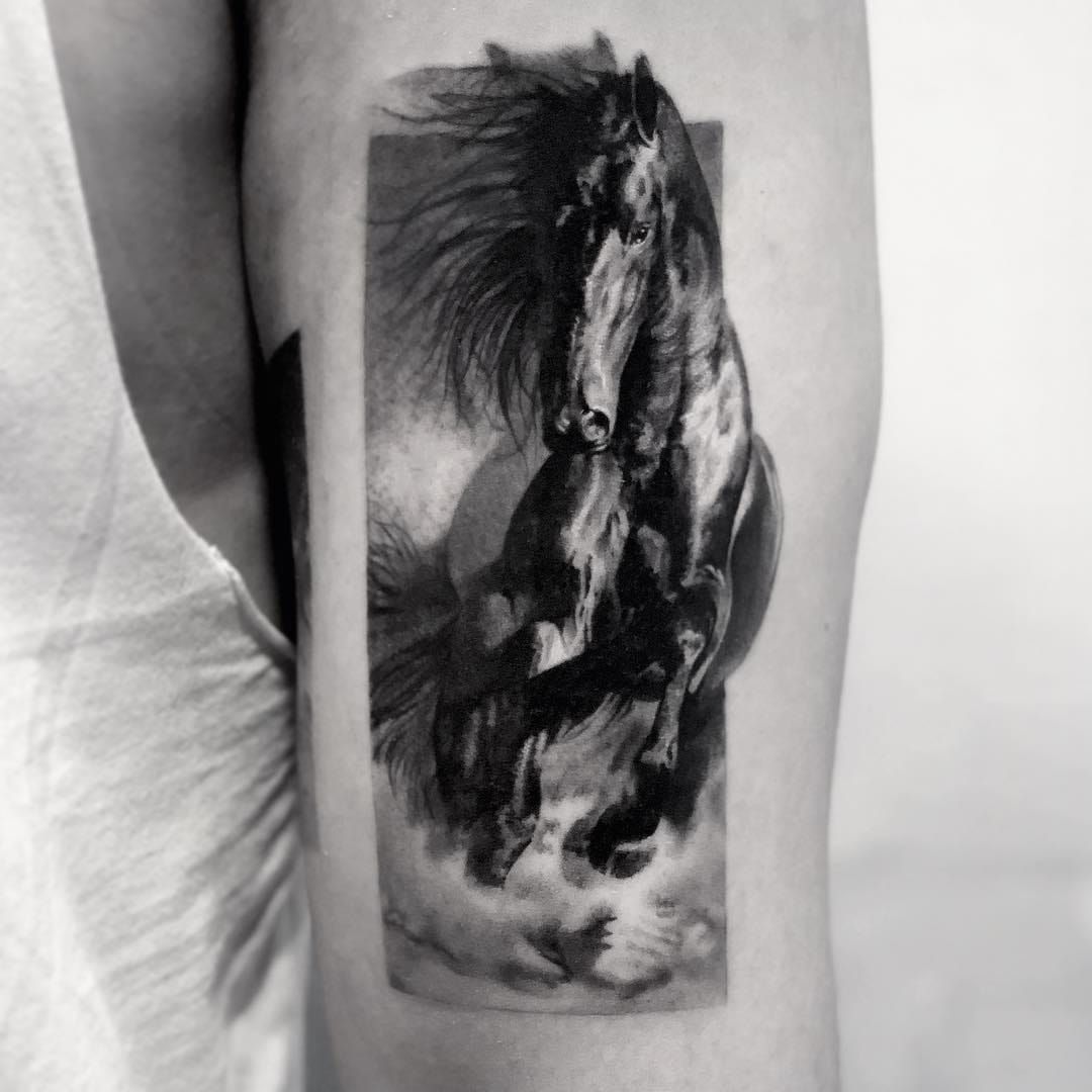 White Horse Spiritual Art  Tattoo Selfexpression