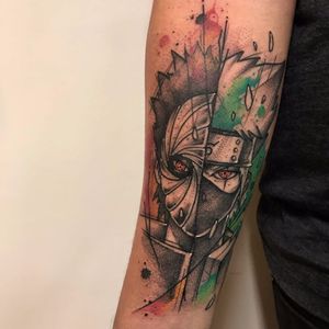 Tattoo uploaded by Luiza Siqueira • Kakashi Hatake de Naruto #AdamPerjatel  #comics #colorido #colorful #desenho #animação #cartoon #anime #kakashi  #kakashihatake #naruto #ninja #shinobi #homem #man • Tattoodo