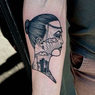 Tatuaje de cara por Nick Whybrow
