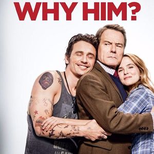 The cover image of director John Hamburg's comedy Why Him? Those relationship vibes though 😀  #JamesFranco #WhyHim #tattooedceleb #BryanCranston