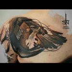 Tattoo by Sanni Tormen #graphic #abstract #watercolor #contemporary #SanniTormen
