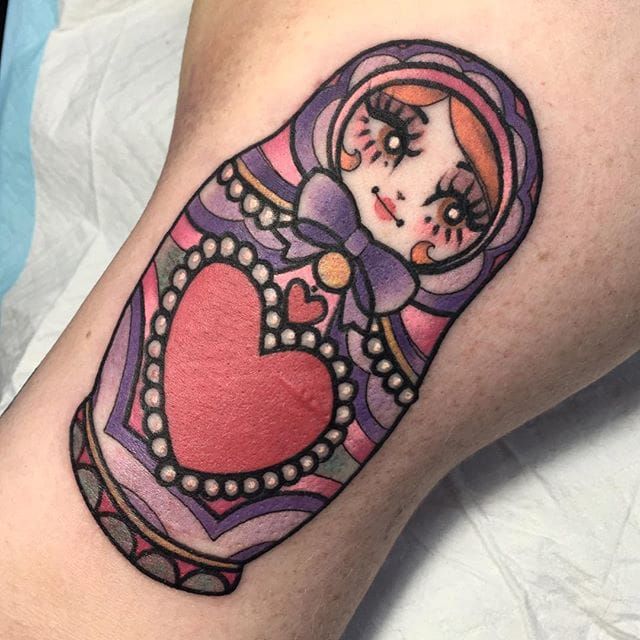 Matryoshka Nesting Dolls Tattoo