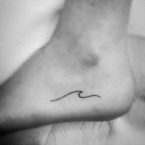 Make waves with a small tattoo. #tinytattoo #smalltattoo #waves