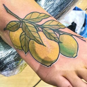 Lime Tattoo by Filipe Gil #lime #limetattoo #citrus #citrustattoo #fruit #fruittattoo #FilipeGil