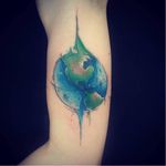 #ArthurOliveira #watercolor #aquarela #tatuadoresdobrasil #Terra #Earth #mundo #world #planeta #planet