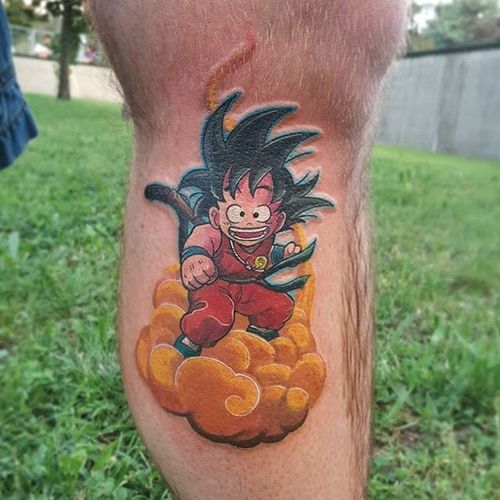 Son Goku tattoo by Michela Bottin. #MichelaBottin #anime #goku #dragonball