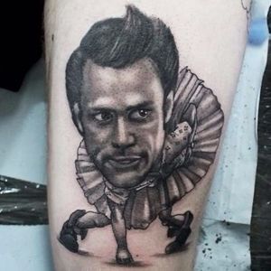 Ace Ventura Tattoo by James Tattooink #AceVentura #Portrait #blackandgrey #JamesTattooink
