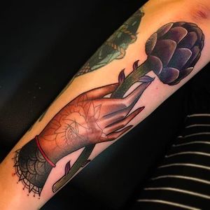 Tattooed Hand Tattoo by Cedric Weber @Cedric.Weber.Tattoo #CedricWeberTattoo #GreyhoundTattoo #HandTattoo #Germany