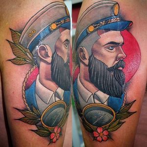 Neo-Traditional Gentlemen Tattoo by Myrhwan Ogt#neotraditional #gentlemen #neotraditionalgentlemen #MyrhwanOgt