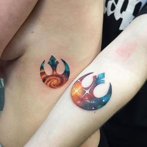 Rebel Alliance Tattoo by Coralynn Rowell #RebelAlliance #RebelAllianceTattoo #StarWarsTattoo #ForceAwakens #StarWars #CoralynnRowell