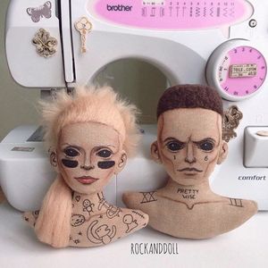 Die Antwoord dolls by Christina Tselykovskaya. #ChristinaTselykovskaya #KristinaTselykovskaya #Rockanddoll #tattooeddolls #craft #art #doll #dieantwoord