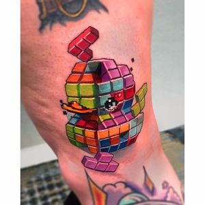 Por Steven Compton #StevenComptom #gringo #newschool #colorida #colorful #nerd #geek #rubberduck #patinhodeborracha #tetris #jogo #game