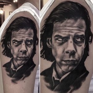 Nick Cave #RodrigoLobão #RodrigoRodrigues #brasil #brazil #tatuadoresdobrasil #brazilianartist #realismo #realism #nickcave #nickcaveandthebadseeds #portrait #retrato #pretoecinza #blackandgray