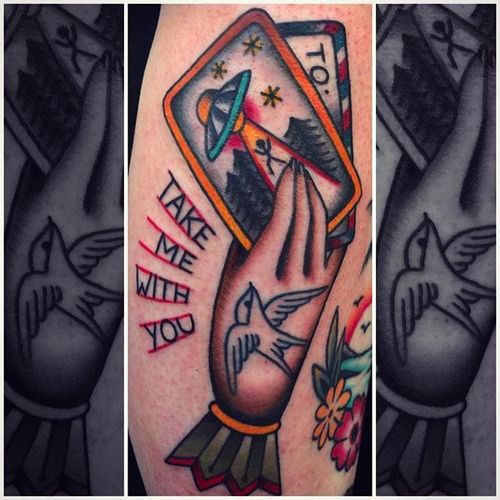 Cards and tattooed hand tattoo by Moira Ramone #moiraramone #neotraditional #traditional #25toLife #rotterdam #tattooed #hand #cards #takemewithyou