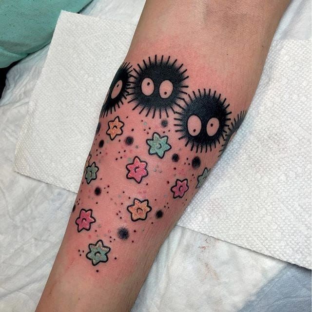 Image result for soot sprites tattoo  Tattoos Kawaii tattoo Body art  tattoos
